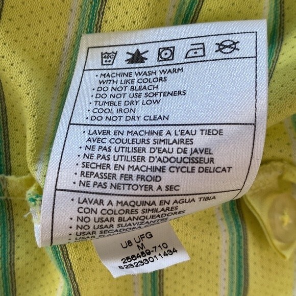 Nike Dry Fit Stripe Polo Shirt Short Sleeve Air Flow Mesh Breathable Wick Golf - Picture 11 of 15